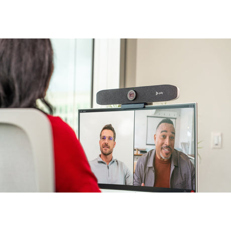 Poly Studio P15 Personal 4K video bar - Perfect for Teams & Zoom calls (Refurbished)