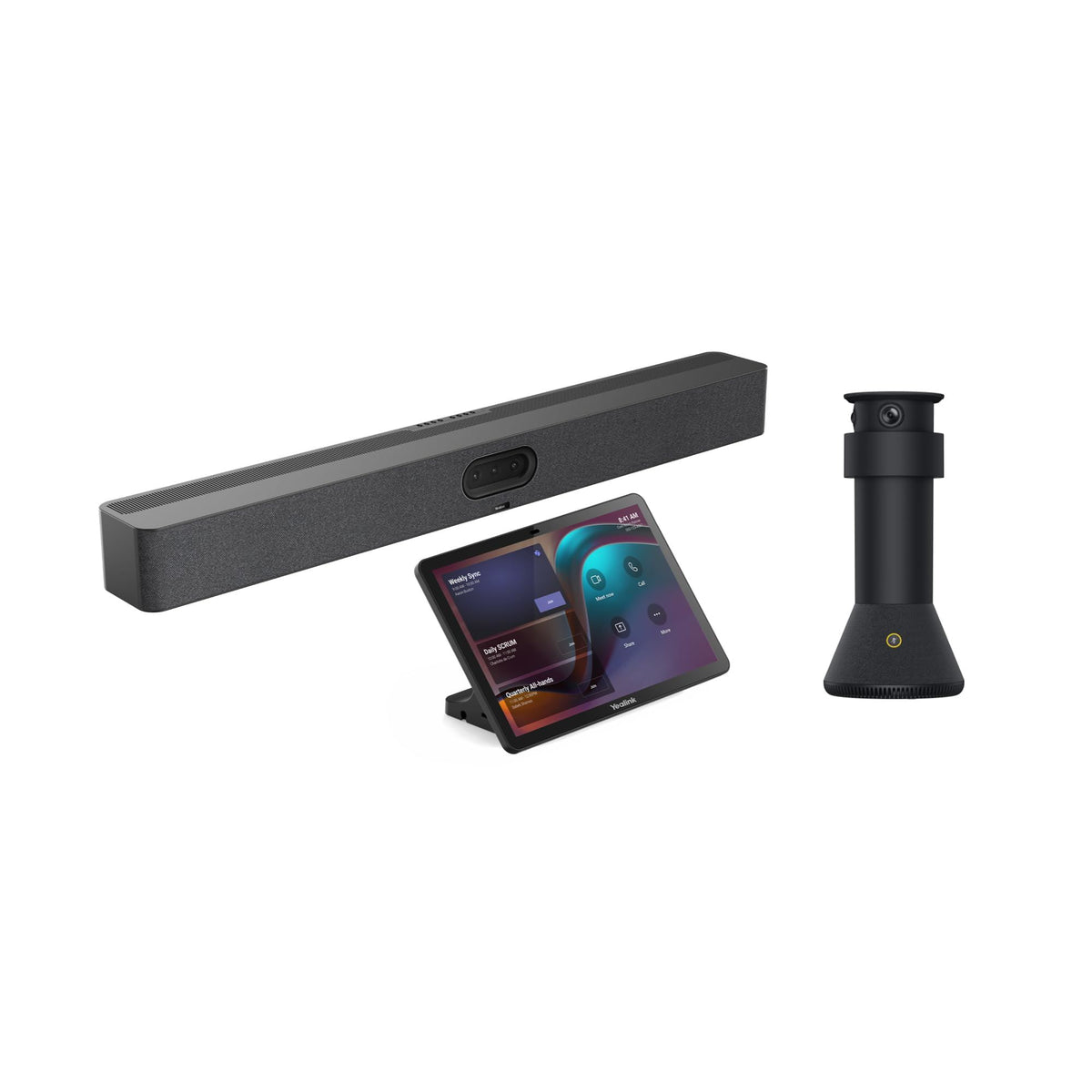 Yealink MeetingBar A40 with MTower & CTP25 Touch Panel – 4K Video Conferencing Bundle (Renewed Good)