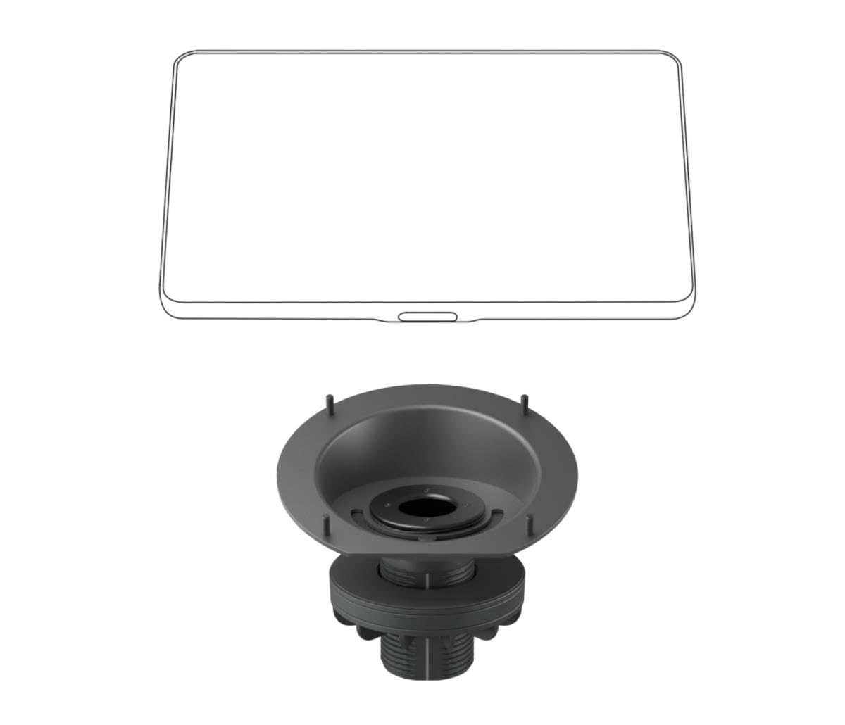 Logitech Tap Riser Mount 952-000080 for Tap & Tap IP – Refurbished Excellent