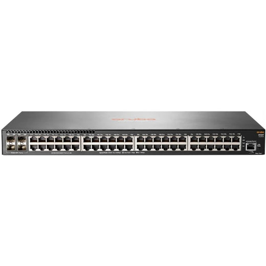 HP Aruba 2930F-48G (JL254A), 48 x GbE PoE, 4x SFP 10G Ports (Refurbished)
