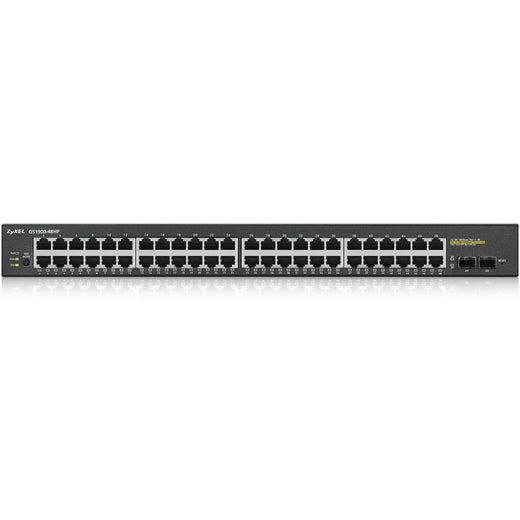 ZyXEL GS1900-48HP 48 Port x 1Gb PoE Smart Managed Network Switch (New - Open Box)