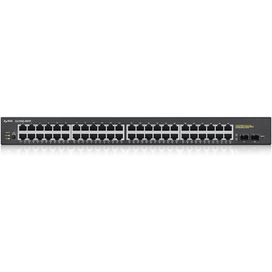 ZyXEL GS1900-48HP 48 Port x 1Gb PoE Smart Managed Network Switch (New - Open Box)