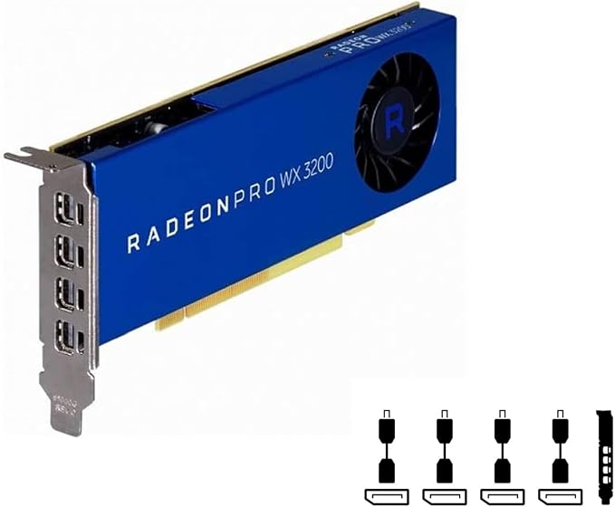 Dell AMD Radeon Pro WX 3200 4GB GDDR5 Graphics Card – representative model image