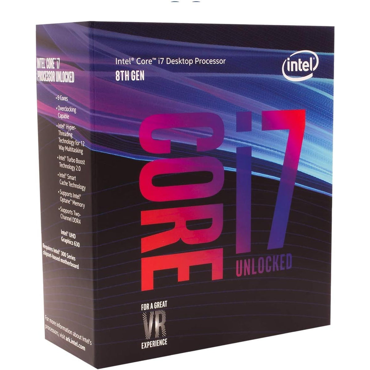 Intel i7-8700K CPU - 6C/12T, 4.7GHz, LGA1151 (Used - Like New)