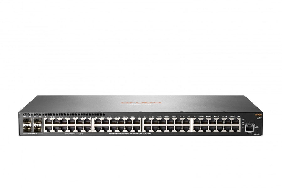 HPE Aruba Networking 2930F 48G 52 Port JL260A Network Switch - 48x GbE & 4x SFP (Refurbished - Excellent)