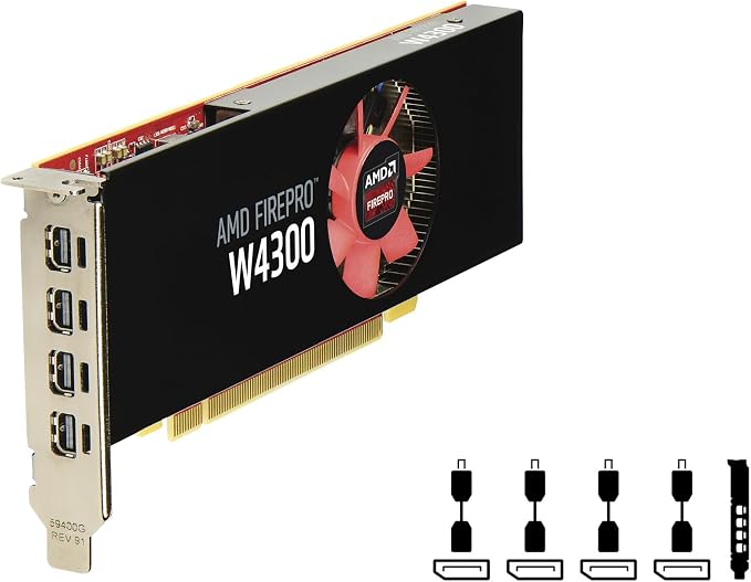 AMD FirePro W4300 4GB GDDR5 Graphics Card