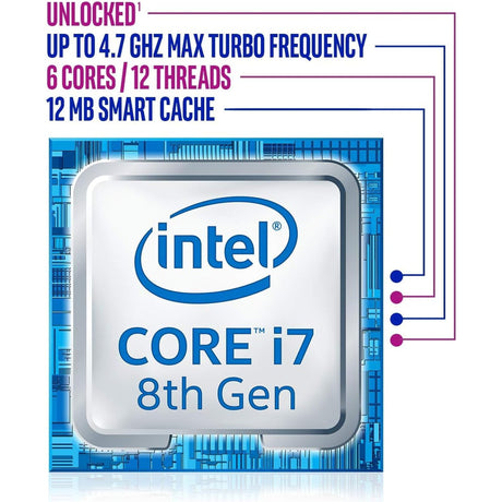 Intel i7-8700K CPU - 6C/12T, 4.7GHz, LGA1151 (Used - Like New)