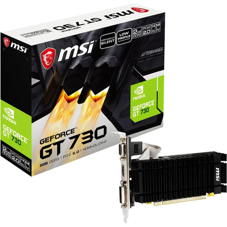 MSI NVIDIA GeForce GT 730 2GB DDR3 Graphics Card (Refurbished - Excellent)