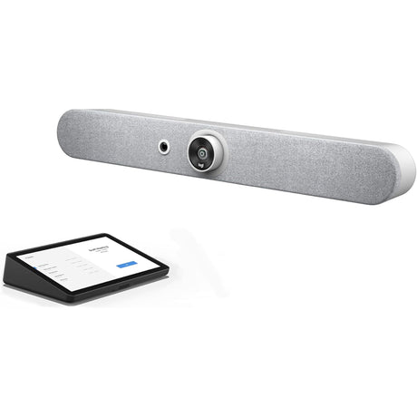 Logitech Rally Bar Mini with TAP Touch Controller + CAT5e Kit - White (Refurbished)