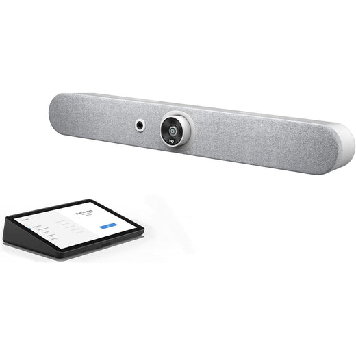 Logitech Rally Bar Mini with TAP Touch Controller + CAT5e Kit - White (Refurbished)