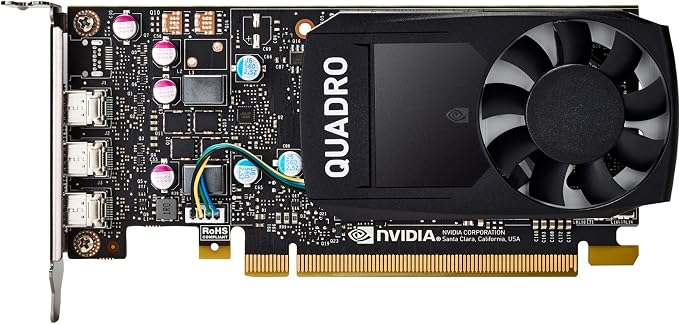 HP NVIDIA Quadro P400 2GB Graphics Card with Both Brackets and 3 Adapters