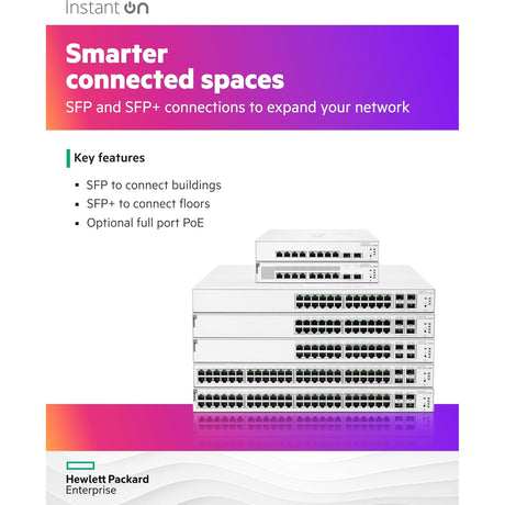 HPE Networking Instant On Switch Series 1930 24-Port GbE Switch with PoE (Refurbished)