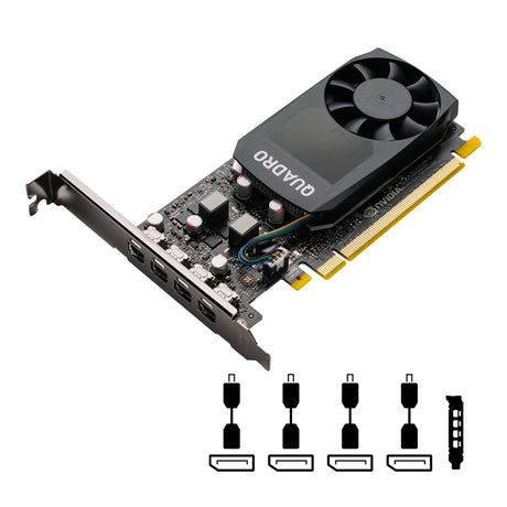NVIDIA Quadro P620 2GB Single Slot, Low Profile Graphics Card (Refurbished - Excellent)