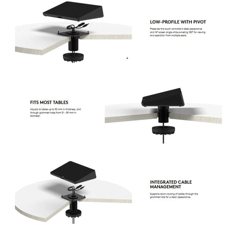 Logitech 939-001811 Table Mount for Tap & Tap IP Touch Controllers (Refurbished - Excellent)