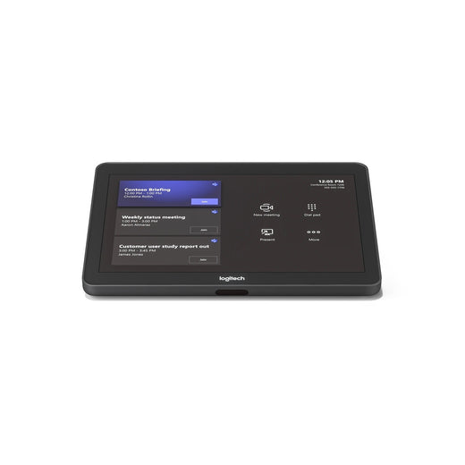 Logitech Medium Room Solution for Teams & Zoom - Rally PTZ, Camera, RoomMate, Tap Controller, Speaker & Mic Pod & Accessories (Refurbished)