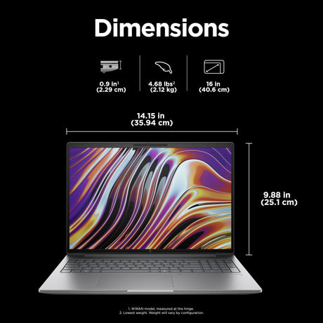 HP ZBook Power 16 G11 A 16" FHD+ Laptop - Ryzen 7 8845HS, RTX 1000 ADA (Refurbished)