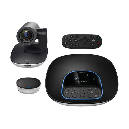Logitech Group Video Conferencing System - Camera, Speakerphone, Remote Control, Hub, Wall/Table Mount (Refurbished - Fair)