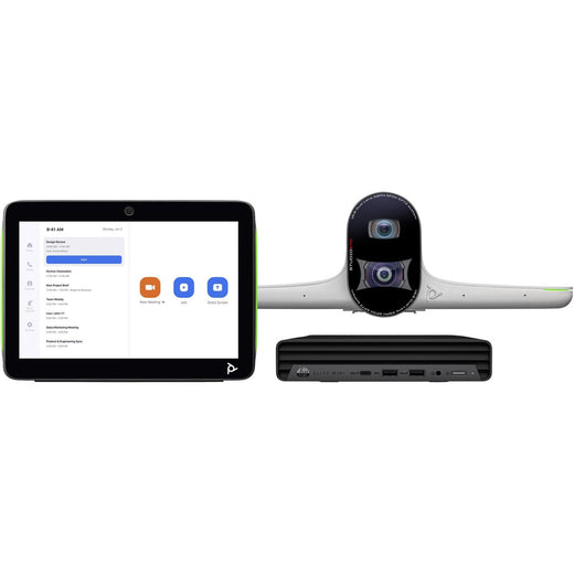 Poly Studio Large Room Kit for Zoom Rooms – E70 Camera, TC10, Mini Conferencing PC (Refurbished)