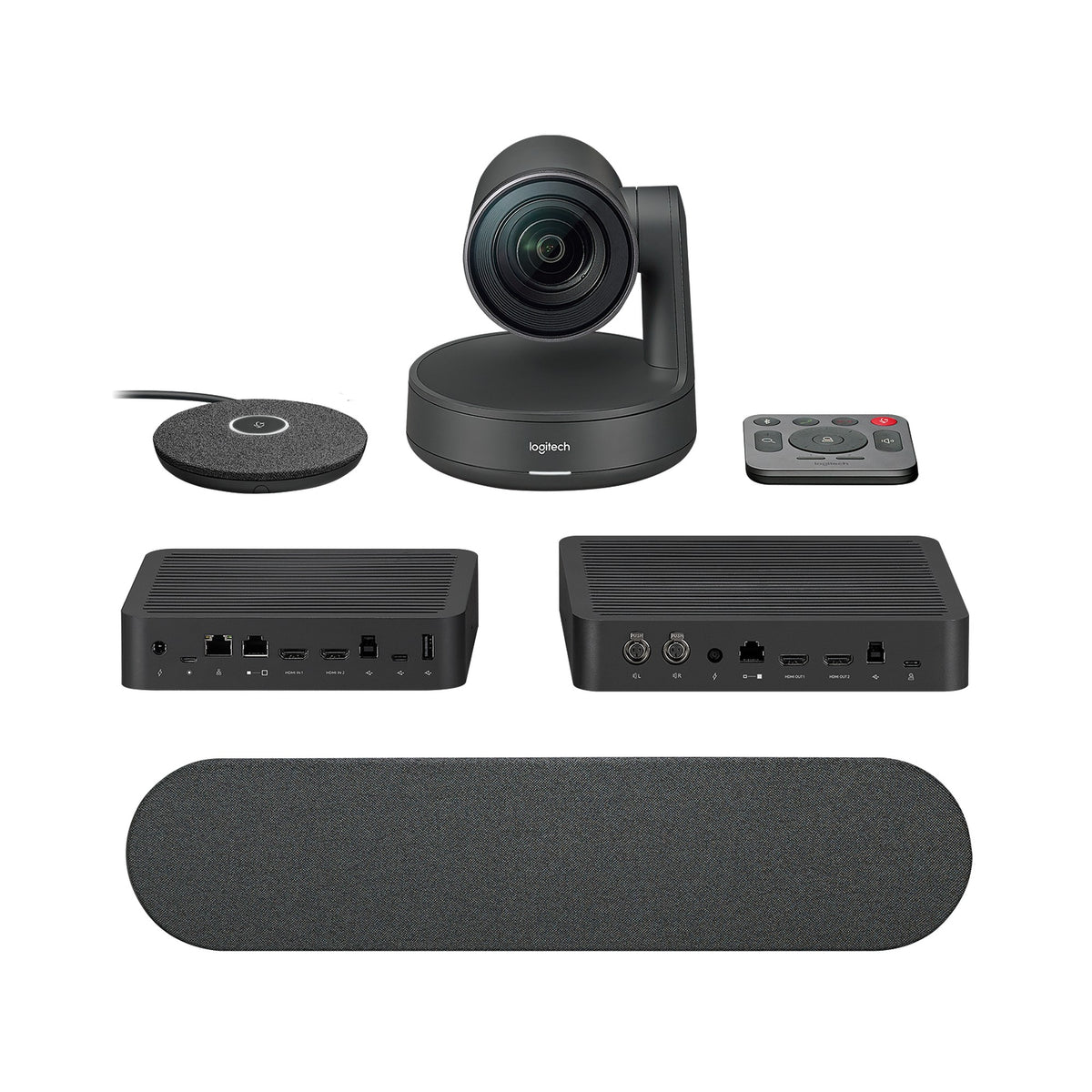 Logitech Rally Camera Kit - 4K UHD Rally PTZ Camera, Display & Table Hub, Rally Speaker, Rally Mic Pod (Refurbished - Excellent)