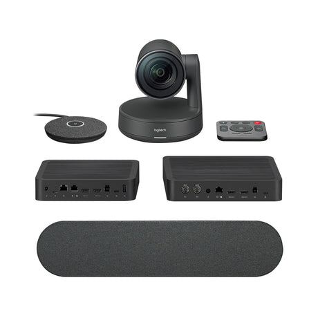 Logitech Rally Camera Kit - 4K UHD Rally PTZ Camera, Display & Table Hub, Rally Speaker, Rally Mic Pod (Refurbished - Excellent)
