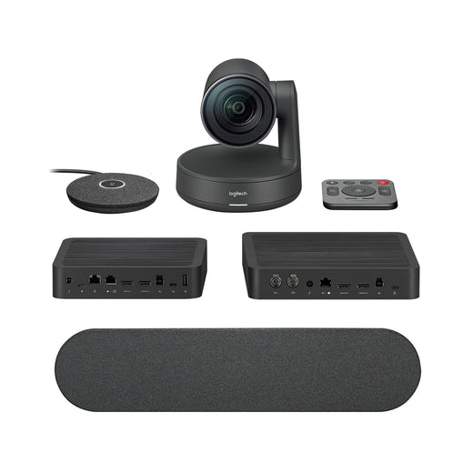 Logitech Rally Camera Kit - 4K UHD Rally PTZ Camera, Display & Table Hub, Rally Speaker, Rally Mic Pod (Refurbished - Excellent)