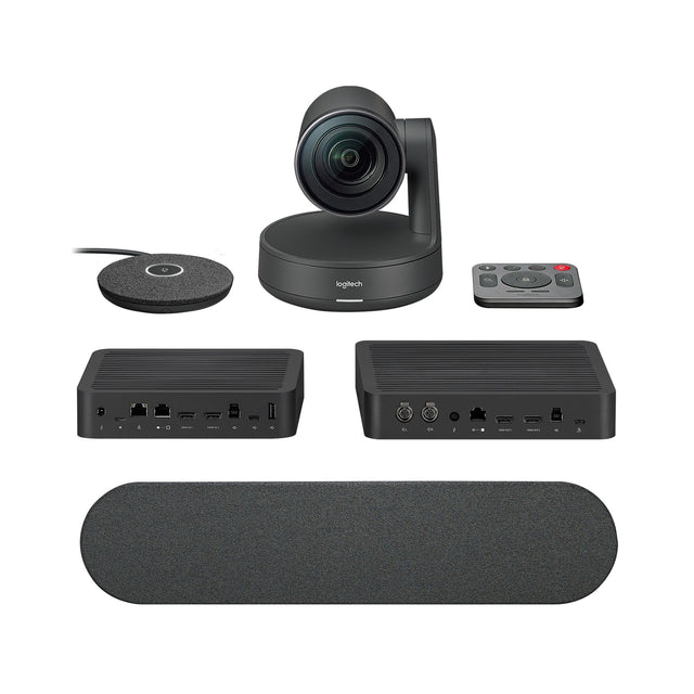 Logitech Rally Camera Kit - 4K UHD Rally PTZ Camera, Display & Table Hub, Rally Speaker, Rally Mic Pod (Refurbished - Excellent)