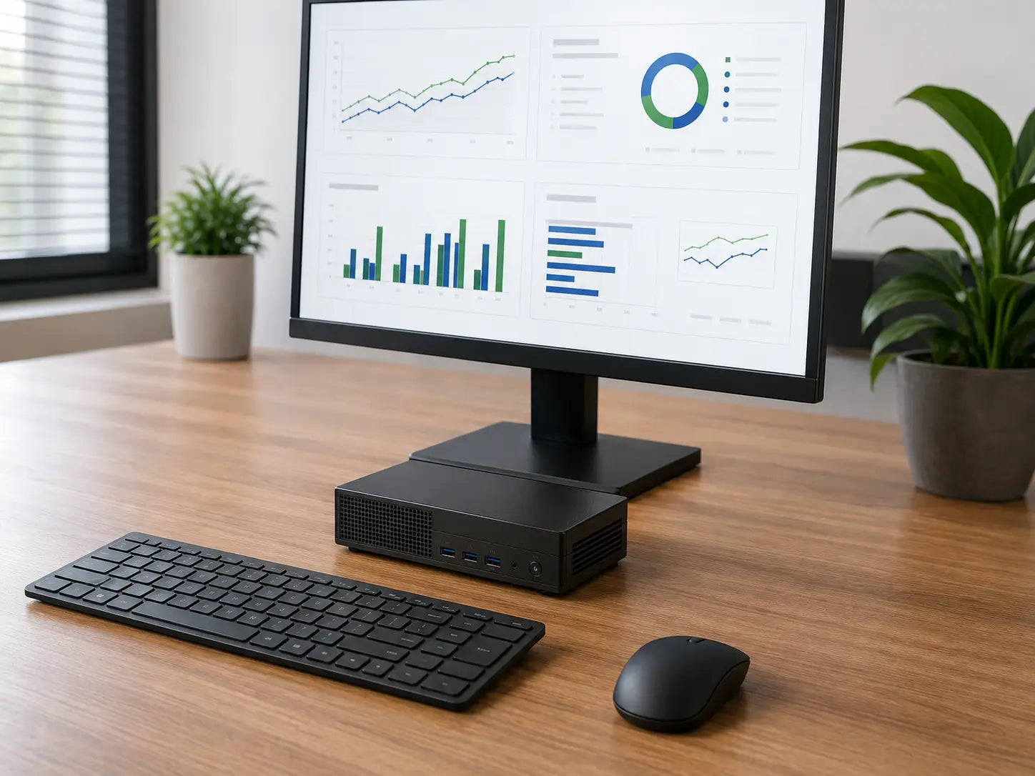 Mini PC on a business desk