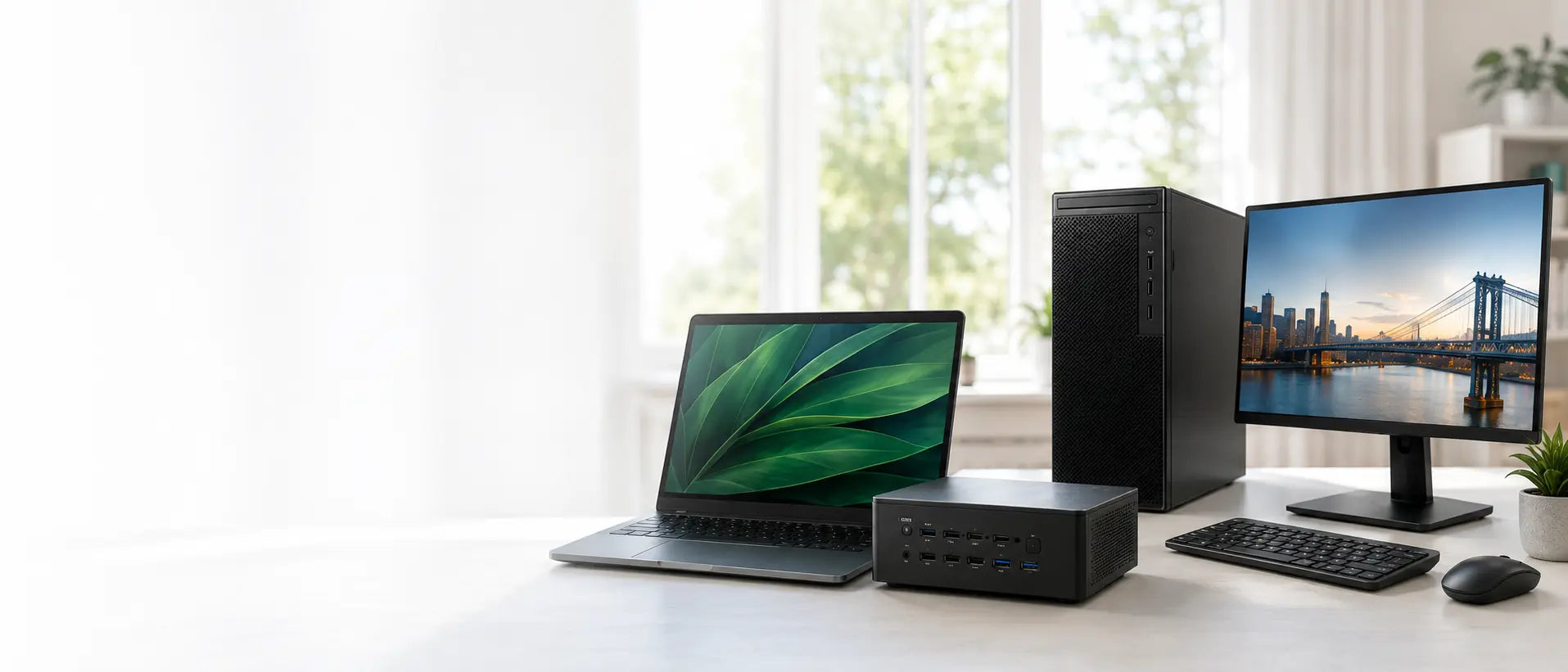 Professionally renewed business laptops, desktop computers and compact systems