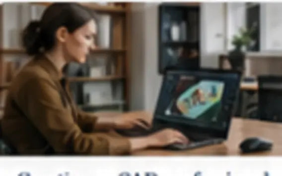Creative professional working on a laptop